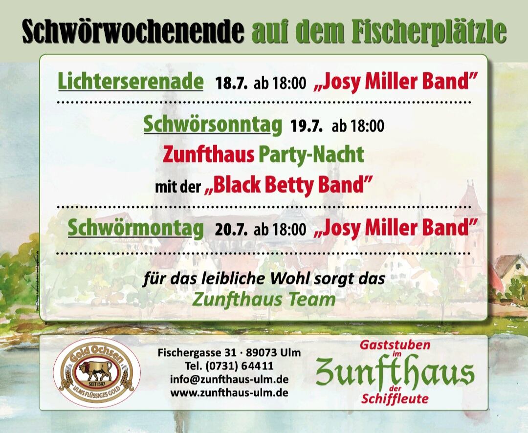 Zunfthaus der Schiffleute Party Nacht auf dem Fischerplätzle