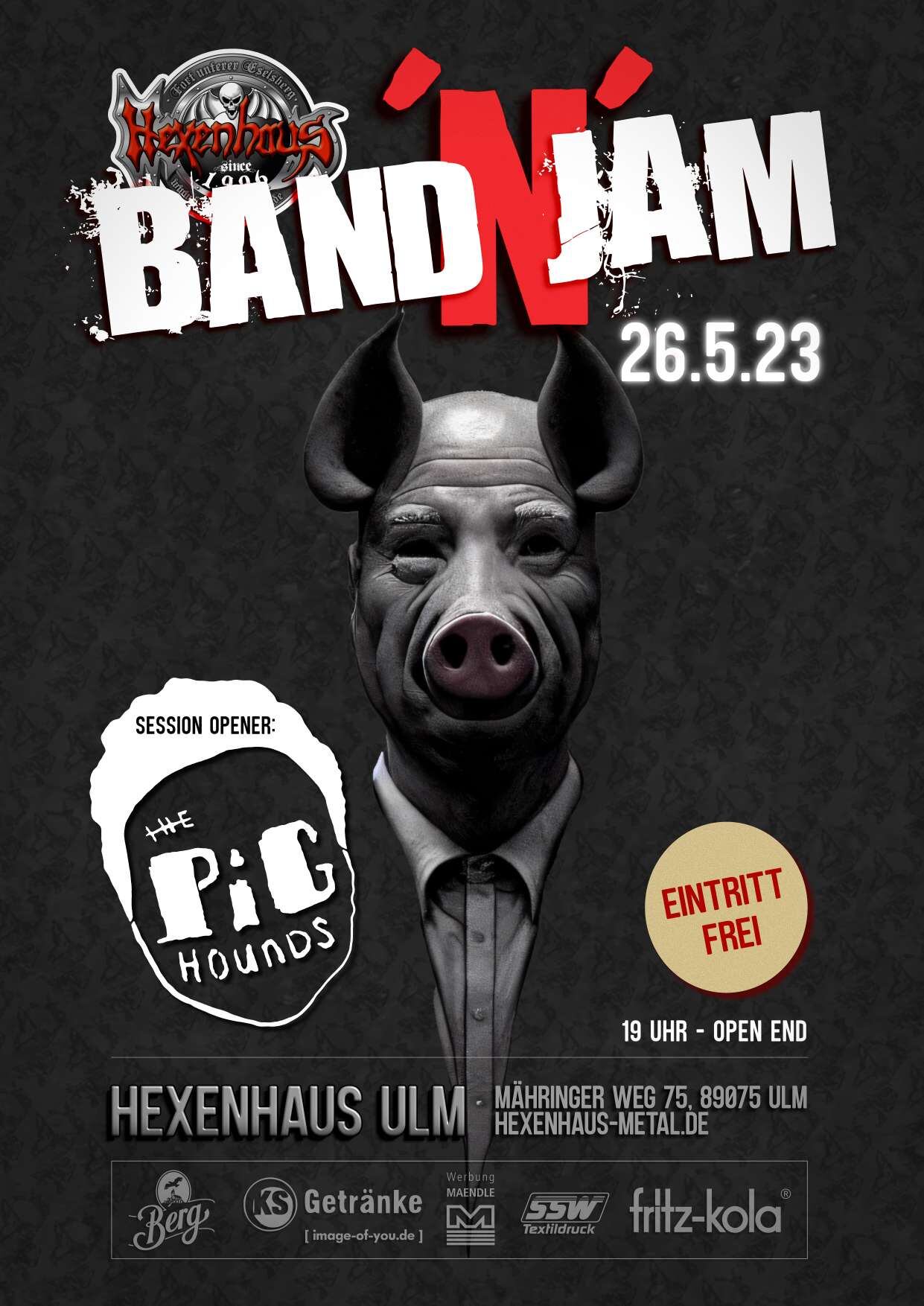 Band'N'Jam mit den Pighounds im Hexenhaus e.V.