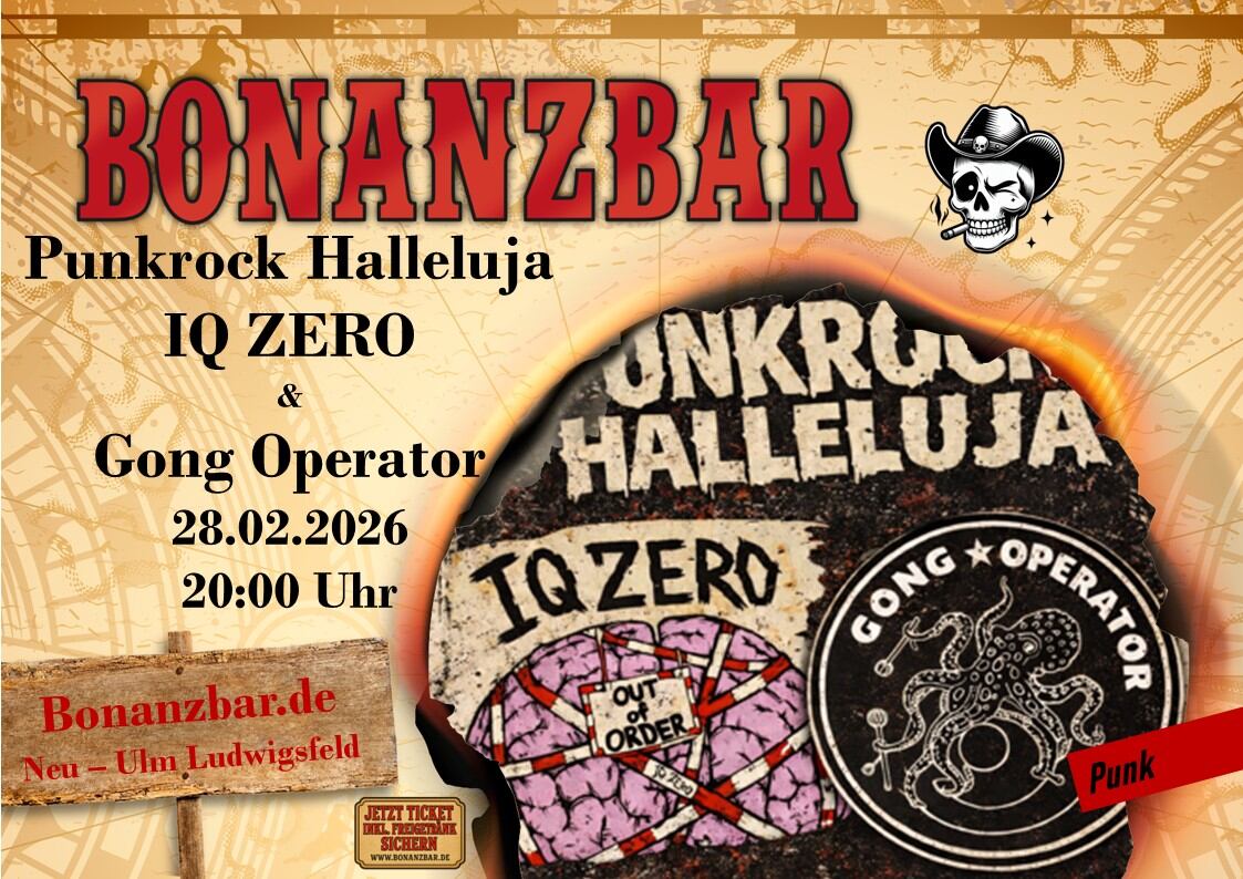 Punkrock Halleluja mit IQ Zero und Gong Operator