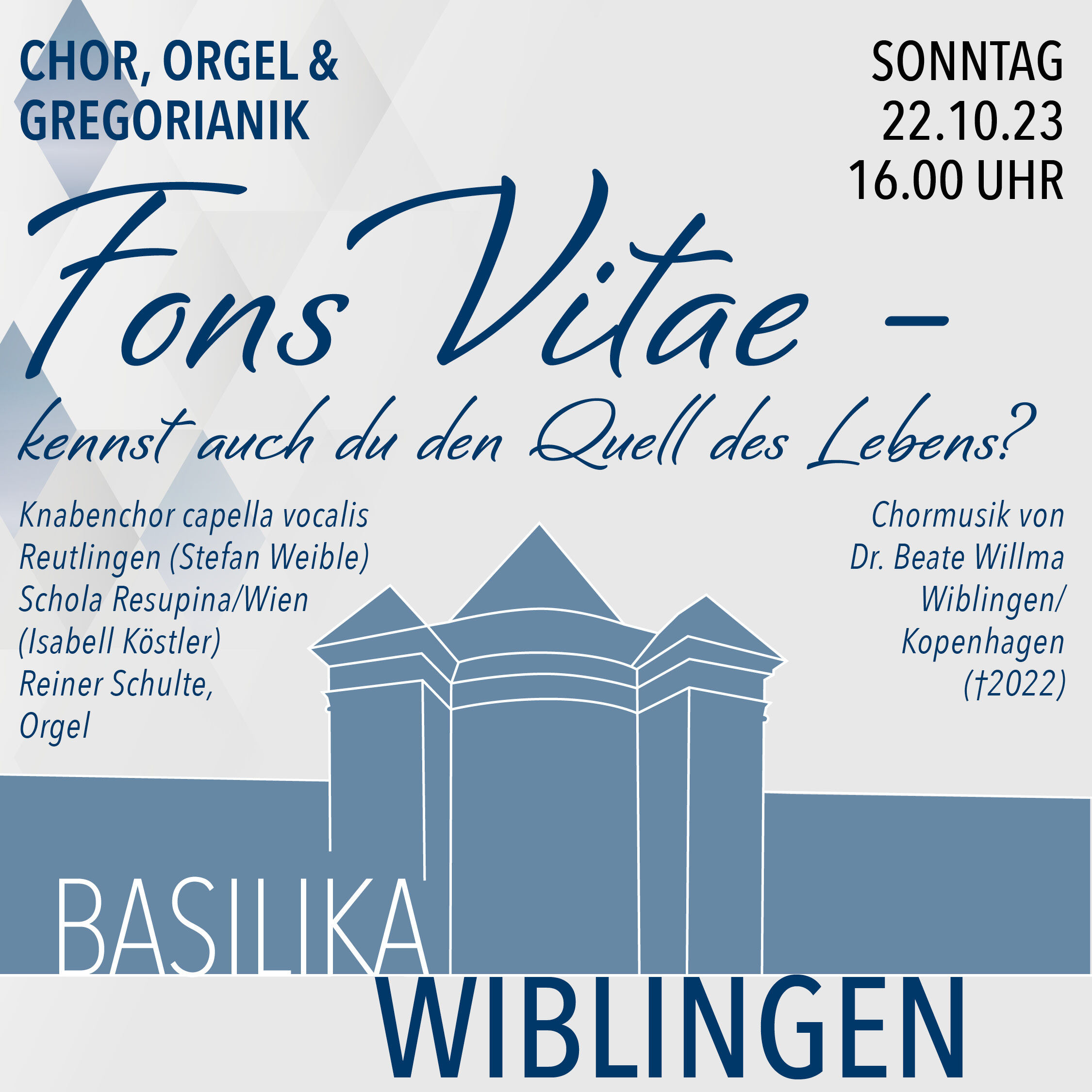 Fons Vitae - kennst auch Du den Quell des Lebens