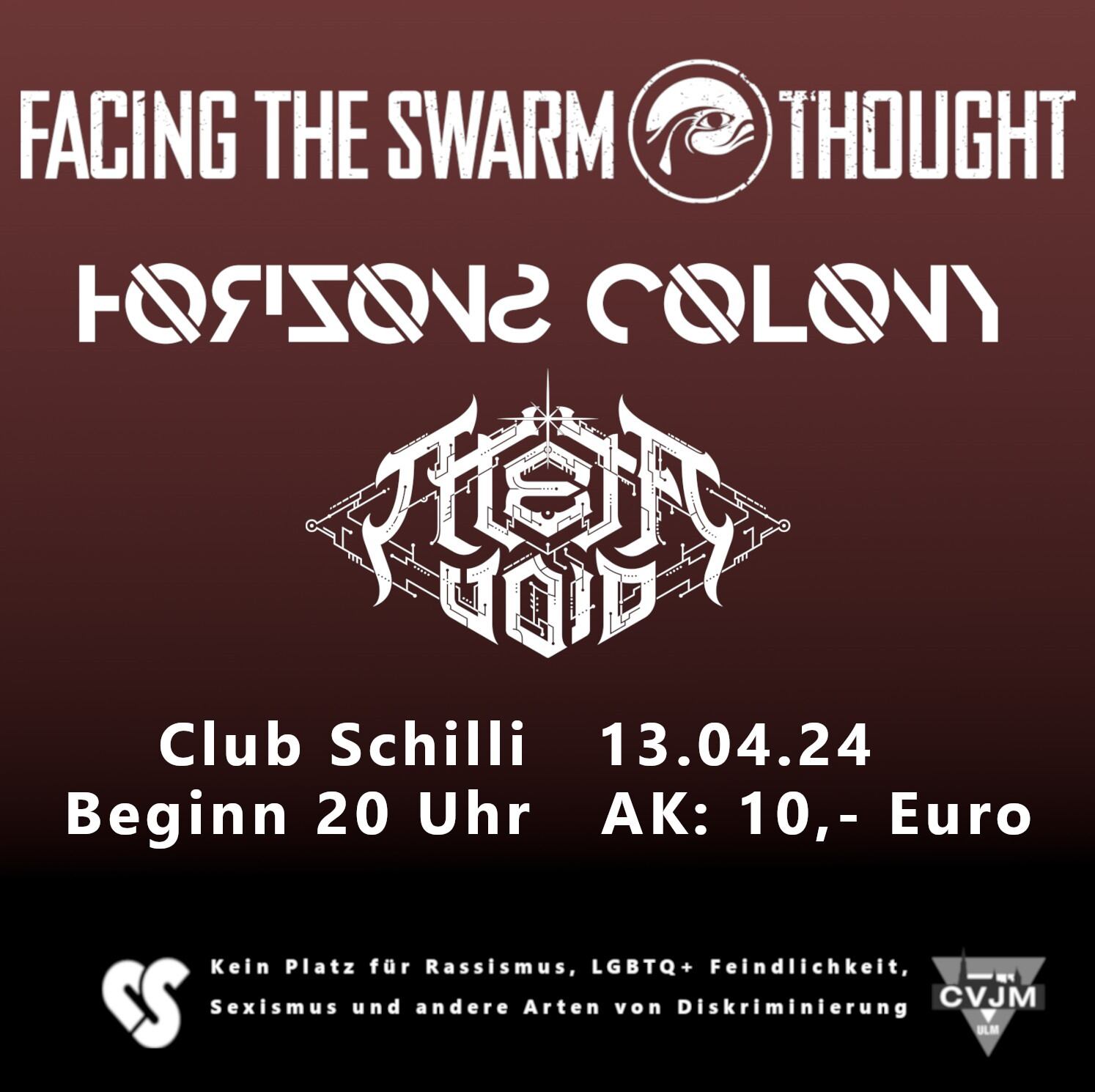 Facing The Swarm Thought, Horizons Colony & Meta Void | Club Schilli, Ulm