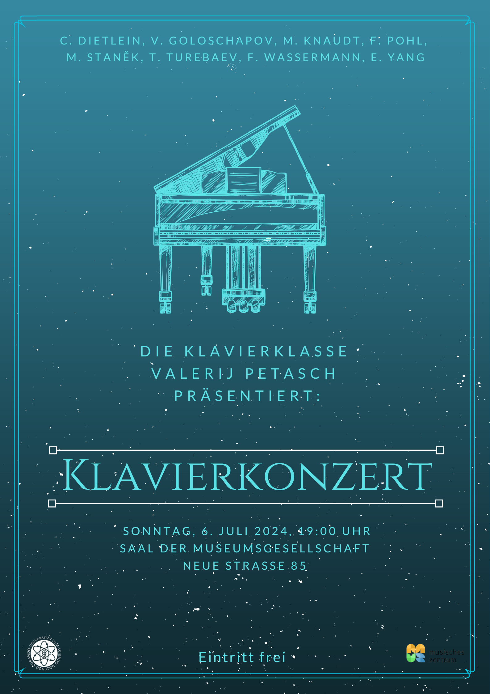 Sommerkonzert der Klavierklasse