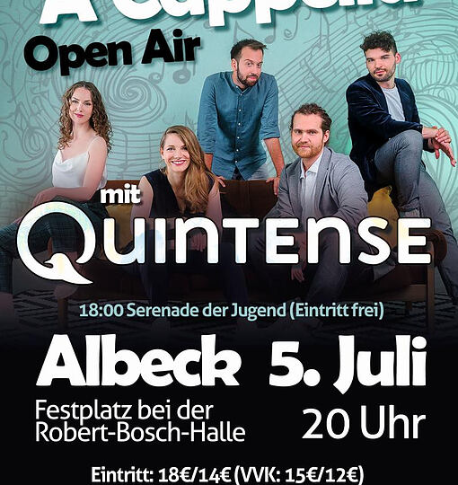 A Cappella Open Air mit der Band “Quintense