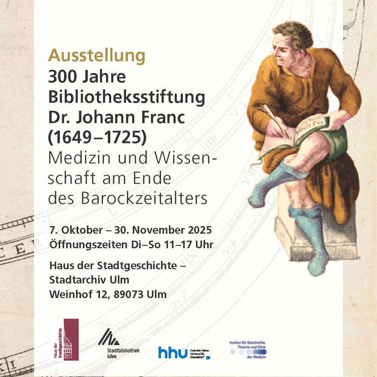 Ausstellung 300 Jahre Bibliotheksstiftung Dr. Johann Franc (1649-1725)