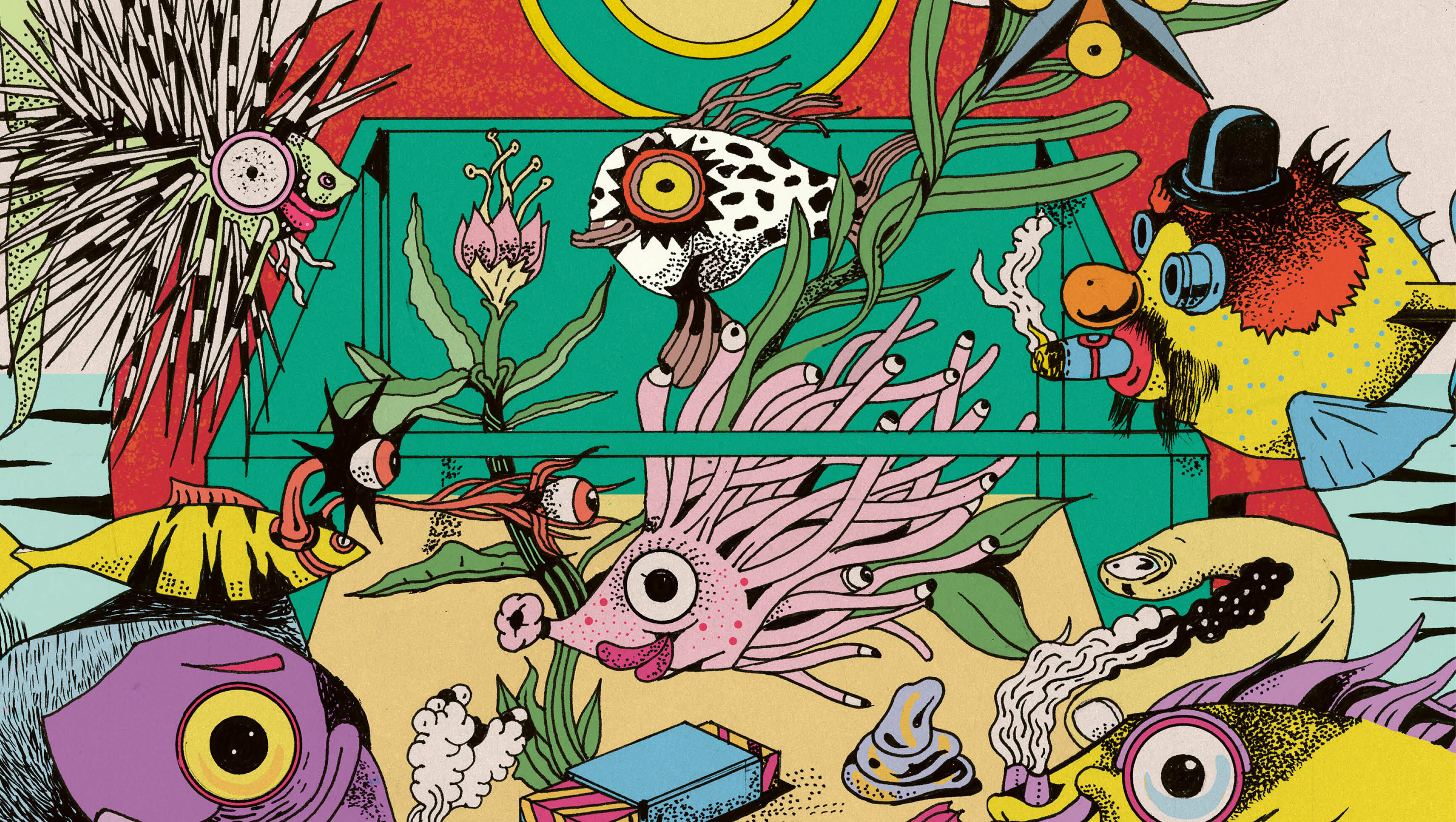 Bunte Fische überall