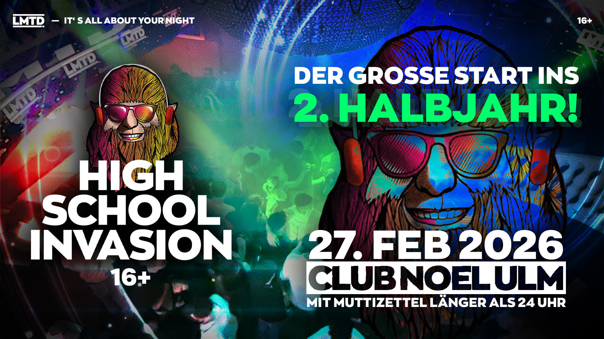 HIGH SCHOOL INVASION | ULM'S HALBJAHRPARTY | CLUB NOEL ULM