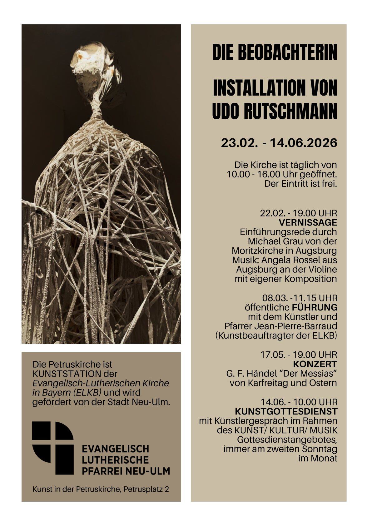 Kunstgottesdienst mit Künstlergespräch