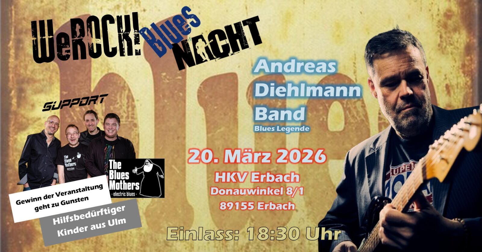 WeRock! Blues Night HKV Erbach 20.03.2026