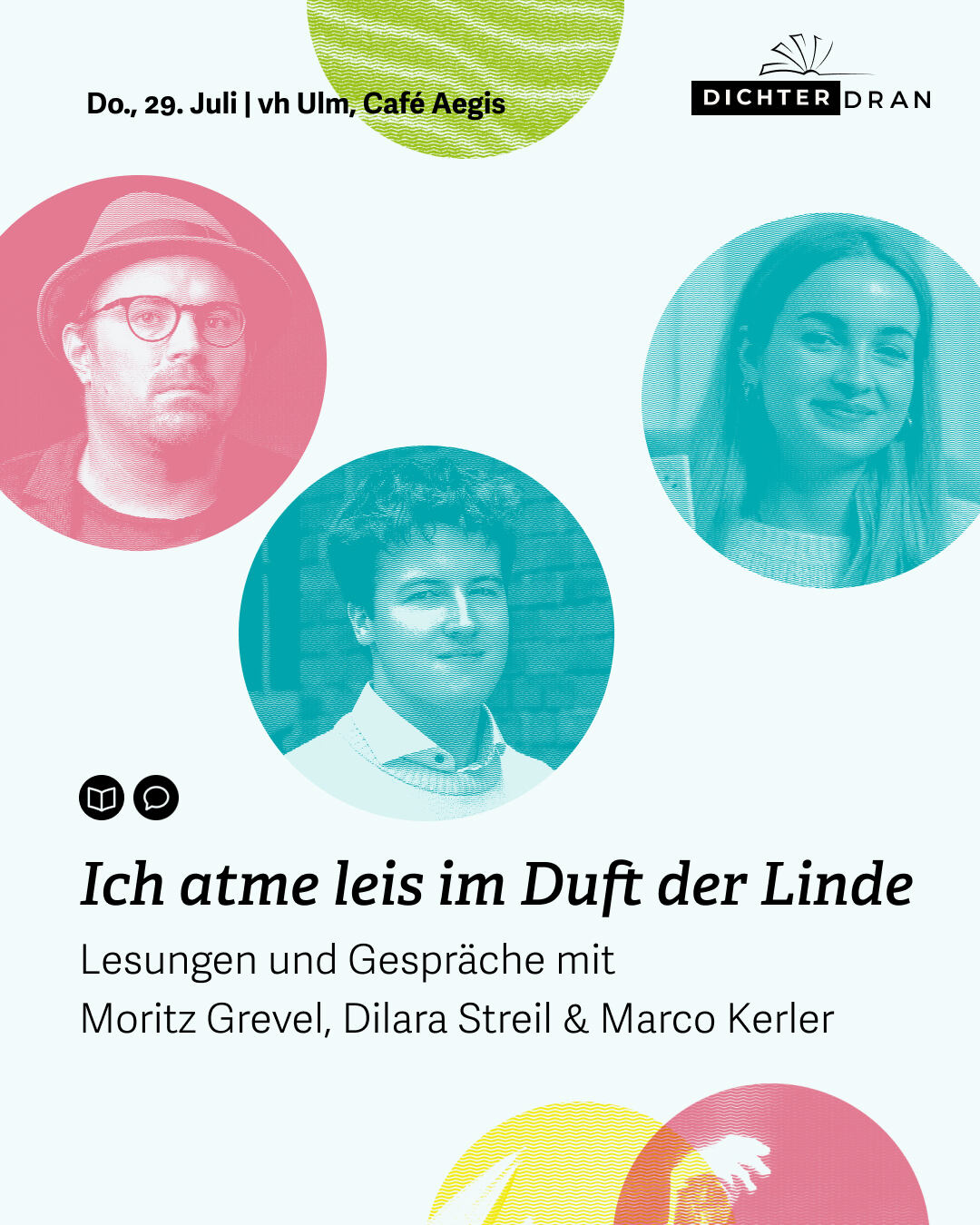 Ulmer Lyriksommer: Ich atme leis im Duft der Linde