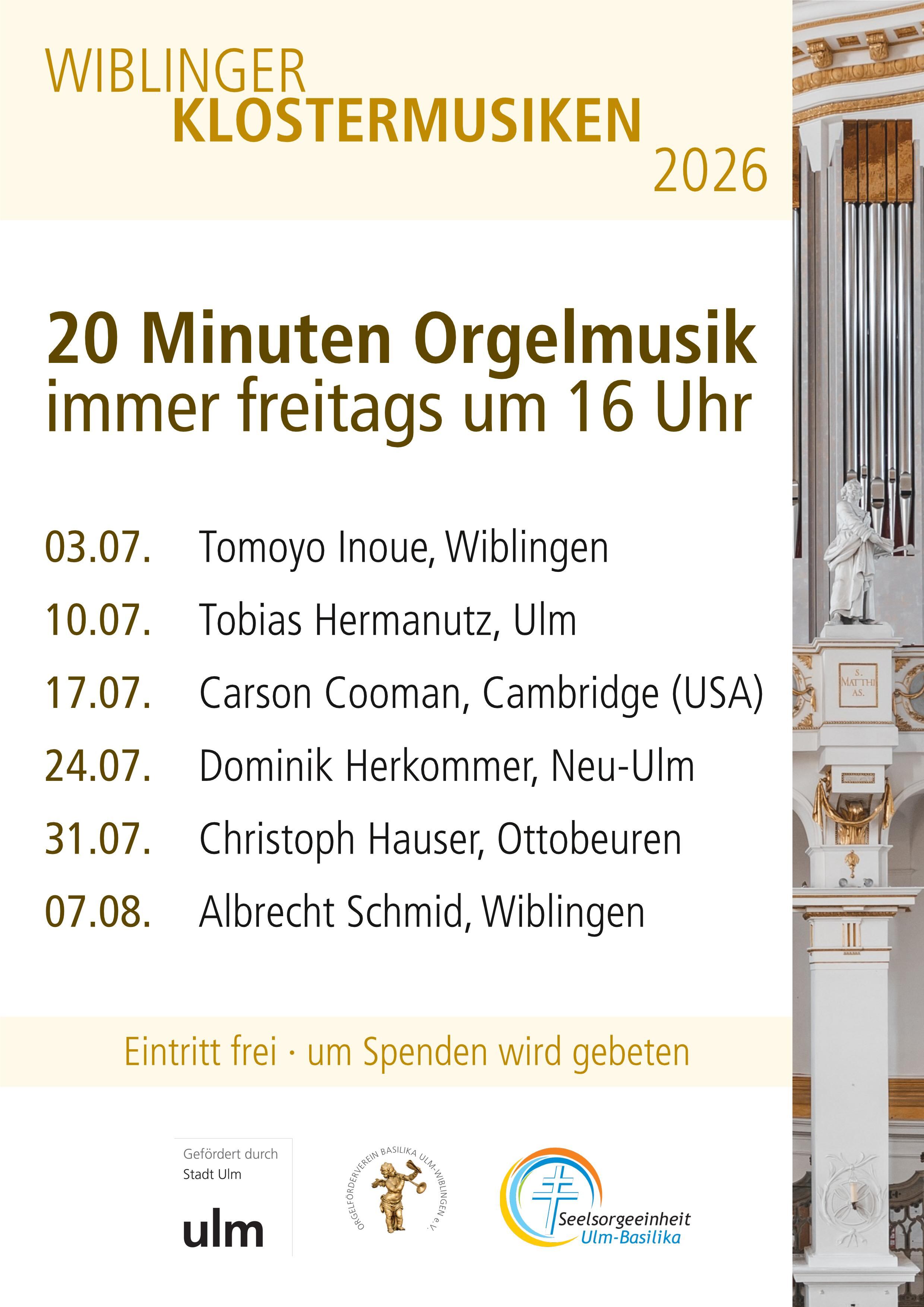 Wiblinger Klostermusiken 2026