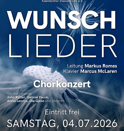 Chorkonzert Wunschlieder