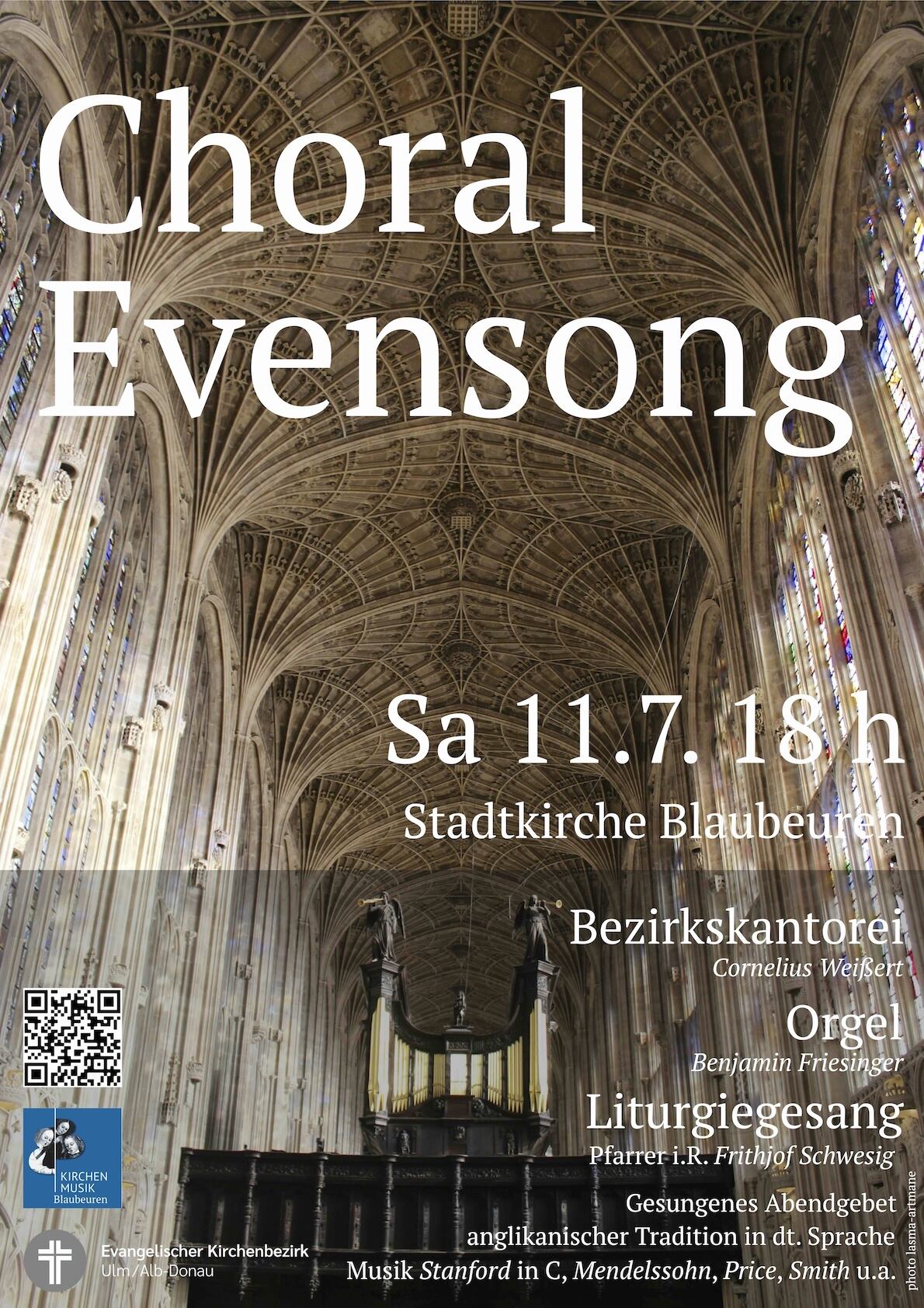 CHORAL EVENSONG Gesungenes Abendgebet in anglikanischer Tradition