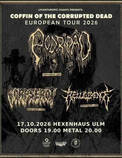 Hexenhaus Live: PODRIDAO  + BELLIGERENCE + CORPSEROT