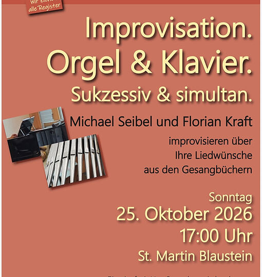 Improvisation. Orgel & Klavier.