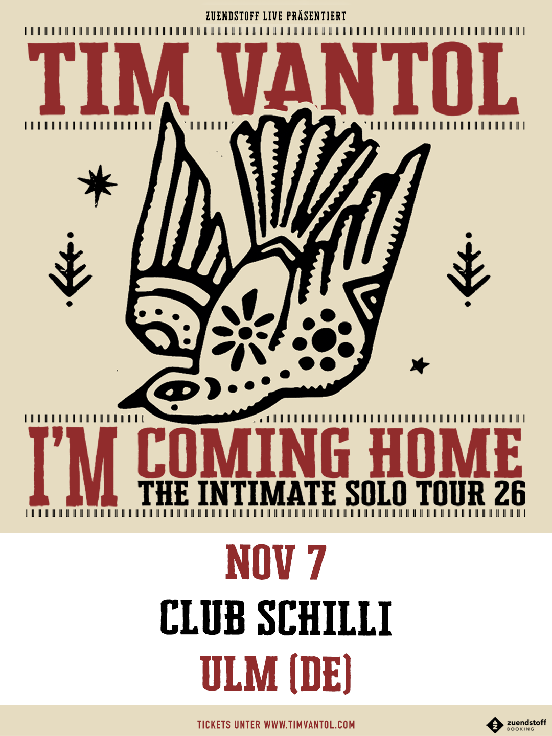 Tim Vantol + Support im Club Schilli, Ulm