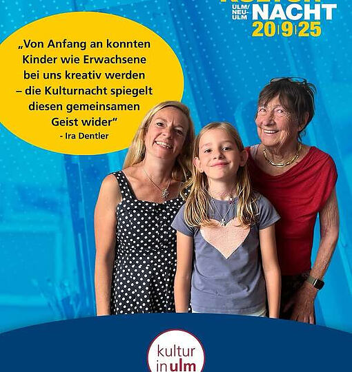 Kulturnacht Ulm/Neu-Ulm 2025 🎭 GESICHTER DER KULTURNACHT 🌚 Heute im (…)