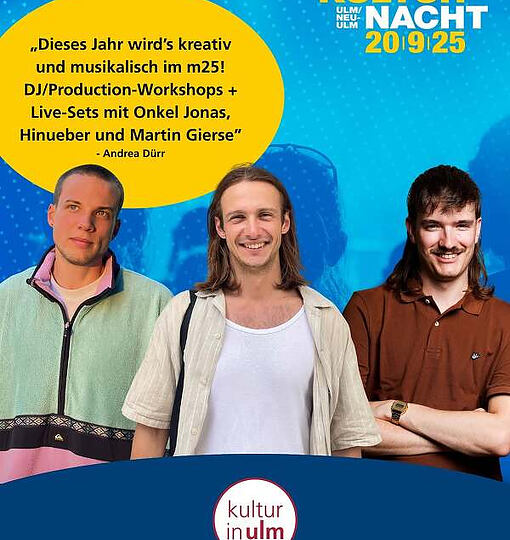 Kulturnacht Ulm/Neu-Ulm 2025 🎭GESICHTER DER KULTURNACHT 🌚 Heute im Fokus: (…)